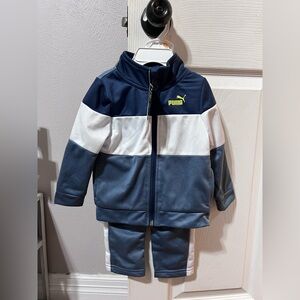 12m Puma Navy and White Tracksuit